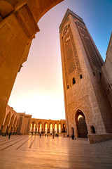 The Hassan II Mosque is a mosque in Casablanca, Morocco. It is the largest mosque in Morocco with...