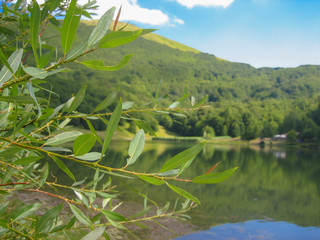 Lake Calamone and Ventasso mountain