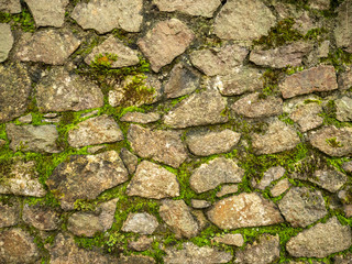 Old stone wall texture background.