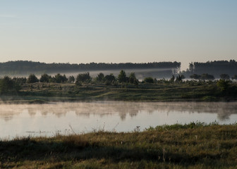 early morning on the river