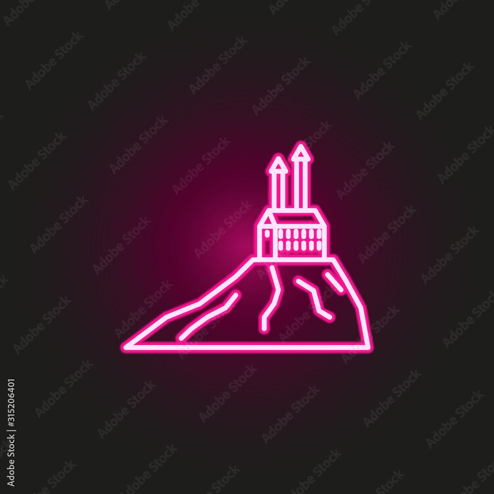 Poster factory neon style icon. simple thin line, outline vector of landspace icons for ui and ux, website 