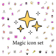 stars icon. magic icons universal set for web and mobile