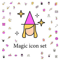 good witch icon. magic icons universal set for web and mobile