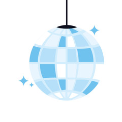 disco ball on white background