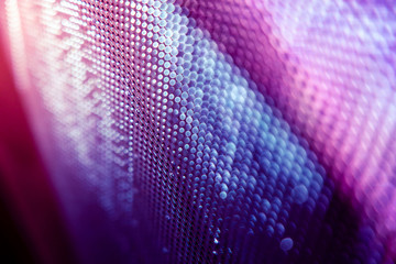 CloseUp LED blurred screen. LED soft focus background. abstract background ideal for design.
