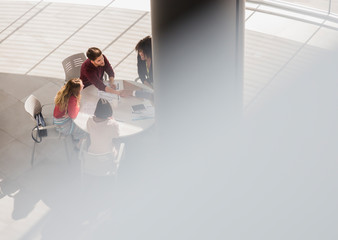 Business people meeting, planning in office meeting