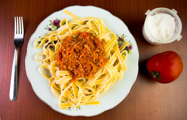 Fotografía gastronómica: Fideo rojos