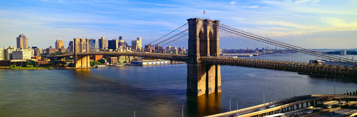 Fototapeta na wymiar Brooklyn Bridge, Brooklyn View, New York