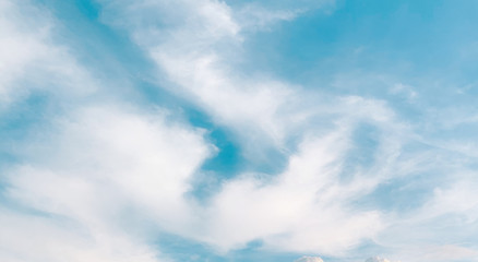 blue sky with white clouds