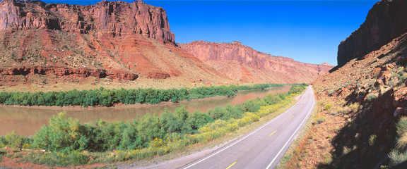 Route 128, Colorado River, View of a Butte