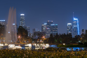 Echo Park lake Los Angeles California