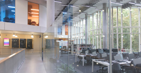 Modern library and computer lab