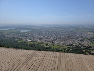 aerial view of the city