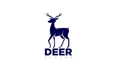 Deer simple modern vector logo