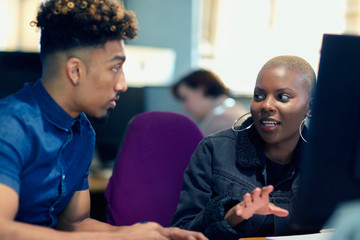 Creative business people meeting, brainstorming in office