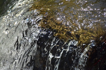Flowing water