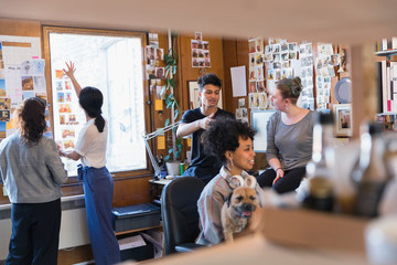 Creative designers working in office