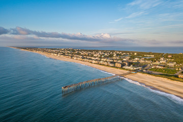 Aerial view of Outer Banks North Carolina