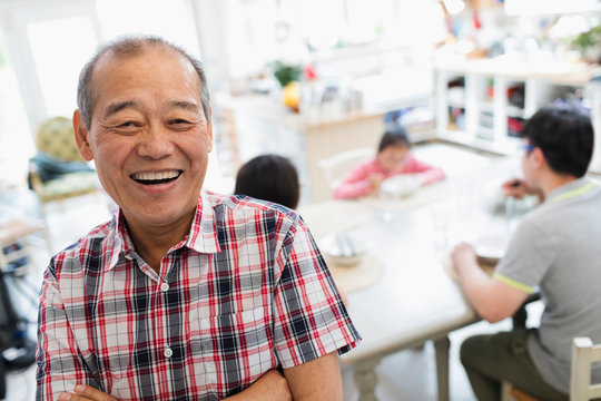 Portrait Happy Senior Man