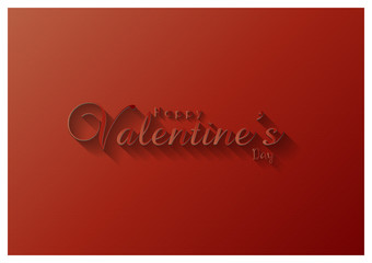 Happy valentines day abstract red background