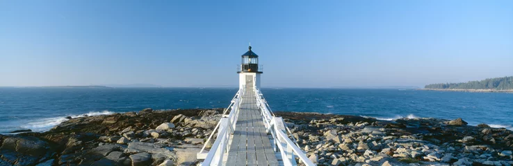 Foto op Aluminium Marshall Point Lighthouse from 1832, Penobscot Bay, Port Clyde, Maine © spiritofamerica