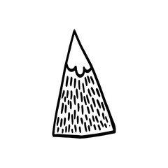 Absctract nordic design mountain for decoration interior, print posters, greating card, bussines banner, wrapping in modern scandinavian style in vector