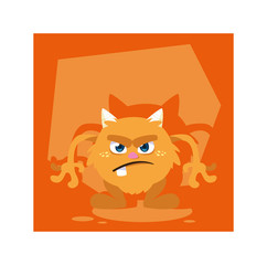 alien monster for halloween, angry monster