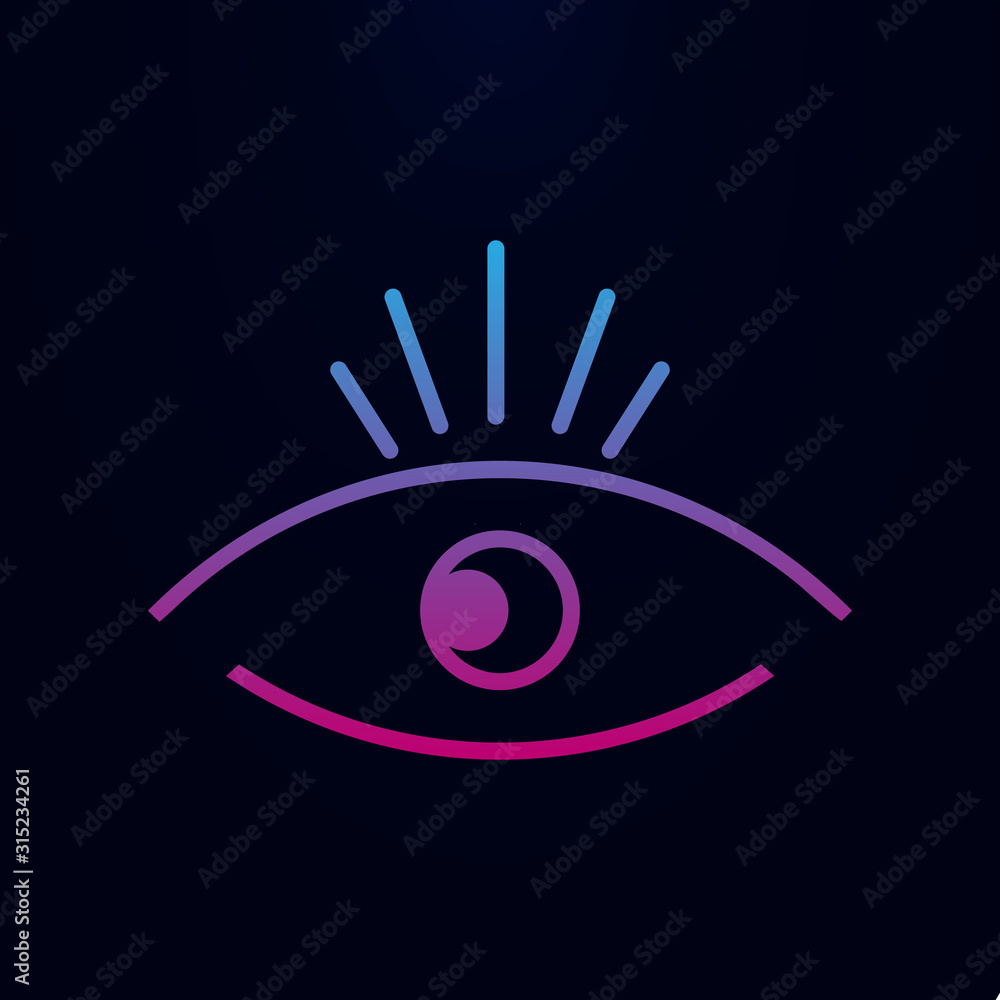 Poster eye line nolan icon. simple thin line, outline vector of web icons for ui and ux, website or mobile 