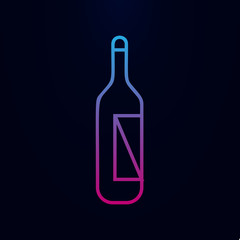 Bottle line nolan icon. Simple thin line, outline vector of web icons for ui and ux, website or mobile application