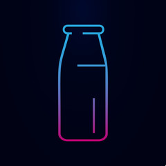 Milk bottle line nolan icon. Simple thin line, outline vector of web icons for ui and ux, website or mobile application