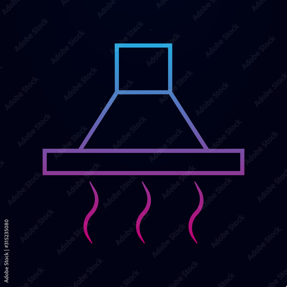 Aufkleber cooker hood nolan icon. simple thin line, outline vector of web icons for ui and ux, website or mobi