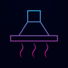 Cooker hood nolan icon. Simple thin line, outline vector of web icons for ui and ux, website or mobile application