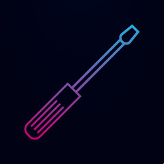 Screwdriver nolan icon. Simple thin line, outline vector of web icons for ui and ux, website or mobile application