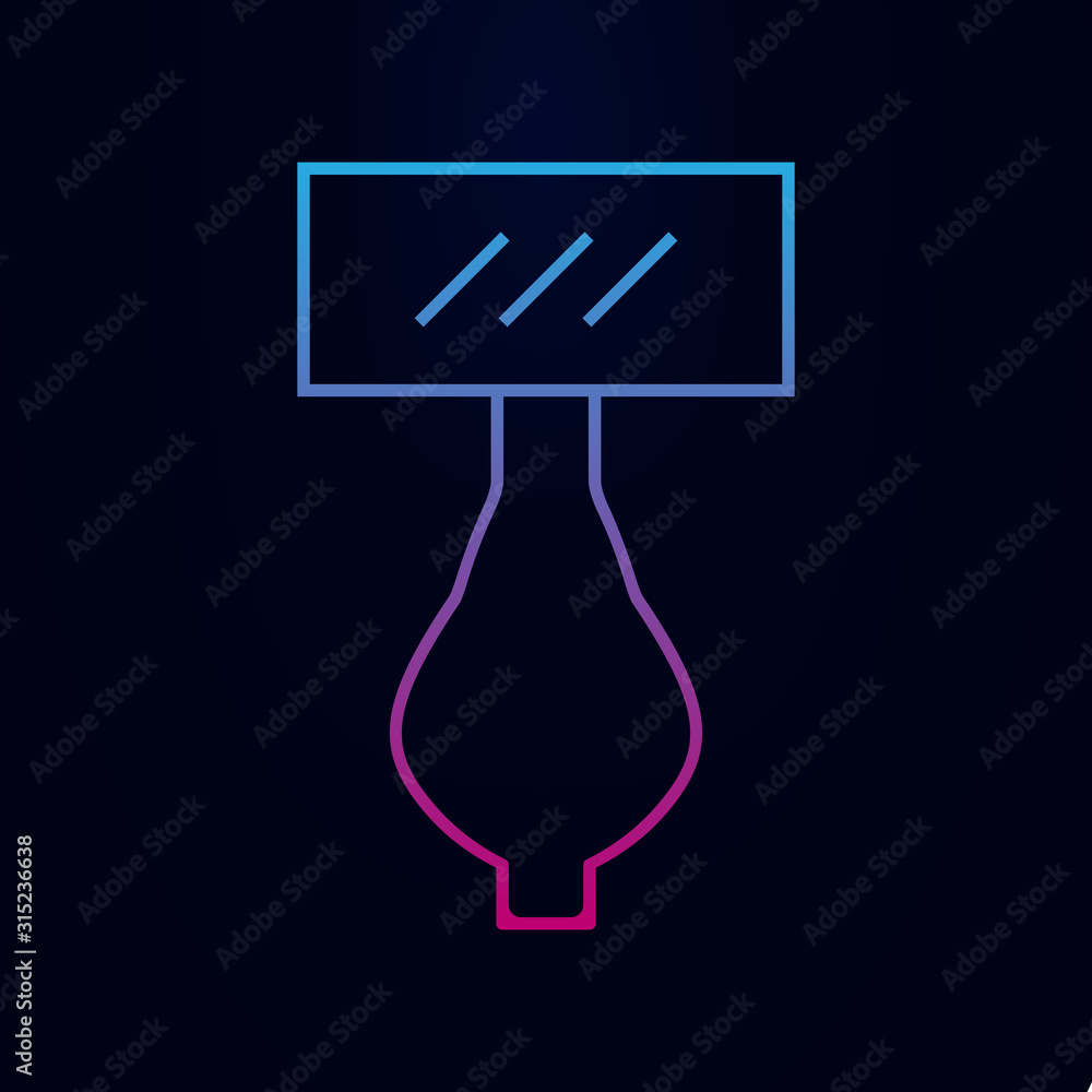 Poster night light nolan icon. simple thin line, outline vector of web icons for ui and ux, website or mobi