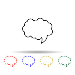 communication bubble multi color style icon. Simple thin line, outline vector of web icons for ui and ux, website or mobile application