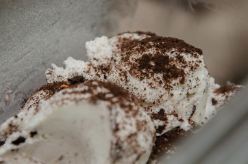 helado de galleta de chocolate