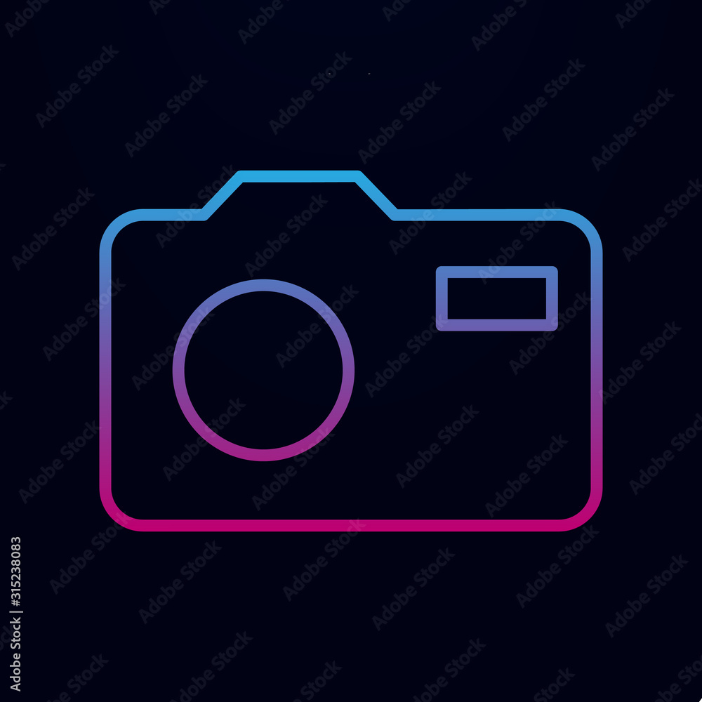 Poster camera nolan icon. simple thin line, outline vector of web icons for ui and ux, website or mobile ap