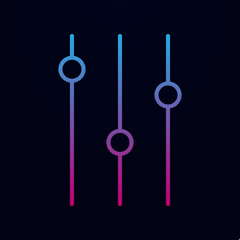 Mixer switches nolan icon. Simple thin line, outline vector of web icons for ui and ux, website or mobile application