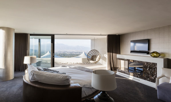 Modern luxury home showcase interior bedroom