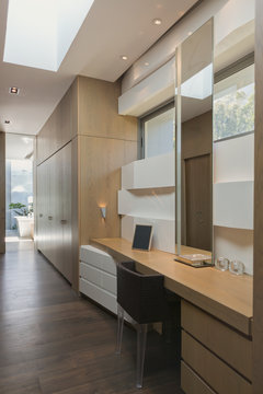 Modern luxury home showcase home office desk