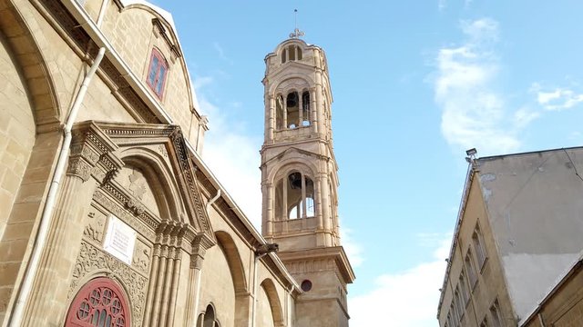 Walking around Faneromeni church. Nicosia, Cyprus