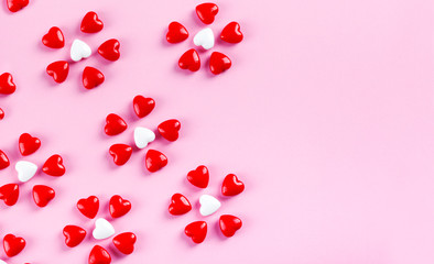 Sweet heart candy. Valentine's Day concept. Valentine's Day background