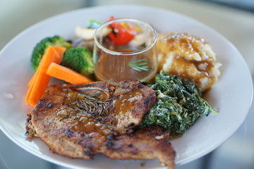 chicken with vegetables