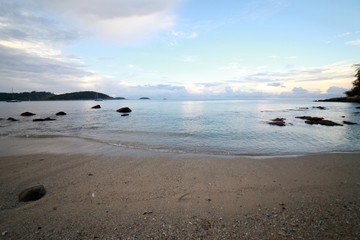 Morning sky in Ao Sen beach Phuket Thailand