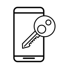 smartphone device with key door