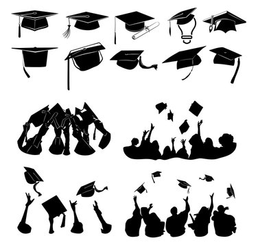 Graduating vector set collection graphic design