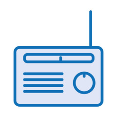 Obraz premium radio music player isolated icon