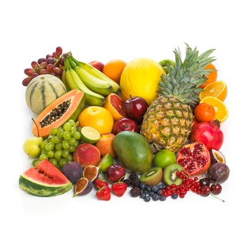 Selection of fresh fruit and vegetables