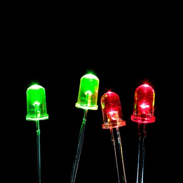 Green and red LEDs