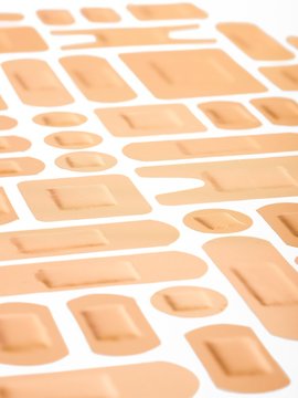 Selection of adhesive plasters